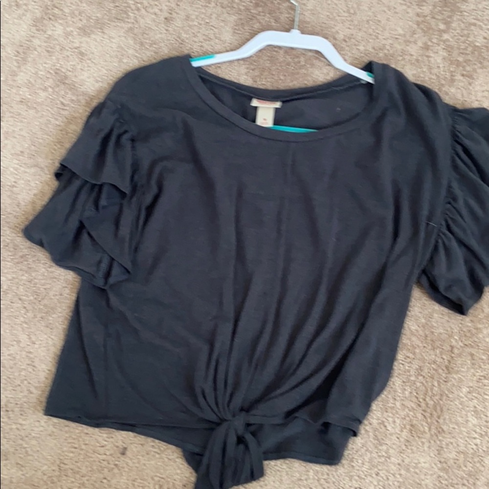 Tie front top